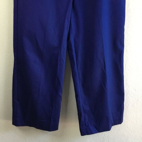 NWT East 5th Secretly Slender Slimming Cropped Wide Leg Pants Viking Blue Sz 10 - Picture 7 of 8